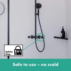 Hansgrohe Crometta S 240 Showerpipe - 1jet - Incl. Thermostaat - Chroom -Badkamerartikelen Winkel 1200x1200 1244