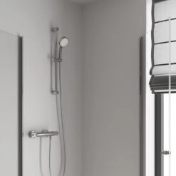 GROHE Grohtherm-1000 Performance Renovatieset - Met Thermostaatkraan, Koppelingen, Glijstang En Hoofddouche - CoolTouch - Chroom -Badkamerartikelen Winkel 1200x1200 1245