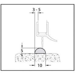 Douche En Bad Dorpel 5x10mm Niet Zelfklevend 1 Meter -Badkamerartikelen Winkel 1200x1200 1277