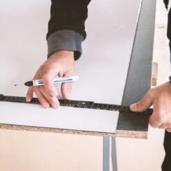 Douche Achterwand - Schulte Deco Design Softtouch - Steen Antraciet - 100x255cm - Wanddecoratie - Muurdecoratie - Badkamer Wandpaneel - Muurbekleding -Badkamerartikelen Winkel 1200x1200 1296