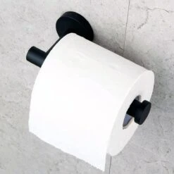 Design Toiletrolhouder - WC Rolhouder - RVS Mat Zwart - Incl. Schroeven -Badkamerartikelen Winkel 1200x1200 135