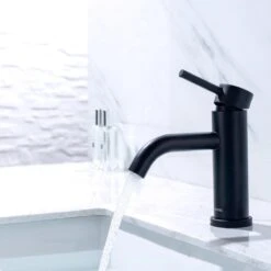 LOMAZOO Wastafelkraan Zwart Nova - Zwarte Wastafelkraan - Badkamerkraan Zwart - Zwarte Badkamerkraan -Badkamerartikelen Winkel 1200x1200 1520
