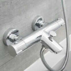 SCHÜTTE London Thermostatische Badkraan - Hartafstand 150 Mm - Chroom -Badkamerartikelen Winkel 1200x1200 1541