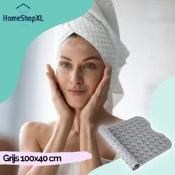 The Original - Badmat Antislip - Grijs - 100x40cm - Antislipmat Douchemat Voor Bad & Douche - Anti Slip Mat Met Zuignappen -Badkamerartikelen Winkel 1200x1200 1606