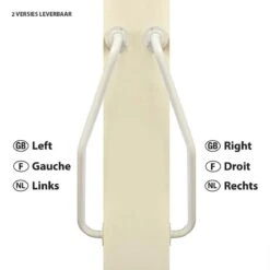 Wandbeugel Gedraaid LINKS - Wit -Badkamerartikelen Winkel 1200x1200 1629