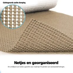 SWILIX ® Antislipmat Voor Kasten En Lades, Douchemat - Badkamermat - Badmat, Dienblad, Vloer - 4 Meter Rol - Anti Slip Mat - 400 X 30 Cm - Beige -Badkamerartikelen Winkel 1200x1200 1689