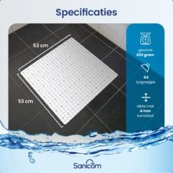 Merkloos Douchemat - Antislip Mat - Antislipmat Douche - Badmat - Schimmelbestendig - Met Zuignappen - Wasbaar - Wit 12 Merkloos Douchemat - Antislip Mat - Antislipmat Douche - Badmat - Schimmelbestendig - Met Zuignappen - Wasbaar - Wit -Badkamerartikelen Winkel 1200x1200 1705