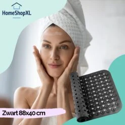 The Original - Douchemat Antislip - Zwart - 88x40cm - Antislipmat Badmat Voor Bad & Douche - Anti Slip Mat Met Zuignappen -Badkamerartikelen Winkel 1200x1200 1712