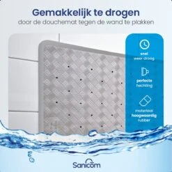 Merkloos Douchemat - Antislip Mat - Antislipmat Douche - Badmat - Schimmelbestendig - Met Zuignappen - Wasbaar - Grijs 15 Merkloos Douchemat - Antislip Mat - Antislipmat Douche - Badmat - Schimmelbestendig - Met Zuignappen - Wasbaar - Grijs -Badkamerartikelen Winkel 1200x1200 1725
