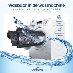 Merkloos Badmat Antislip - Douchemat - Antislipmat Bad - Antislipmat Douche - Schimmelbestendig - Met Zuignappen - Wasbaar - Zwart -Badkamerartikelen Winkel 1200x1200 1741