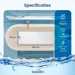 Merkloos Badmat Antislip - Douchemat - Antislipmat Bad - Antislipmat Douche - Schimmelbestendig - Met Zuignappen - Wasbaar - Wit 14 Merkloos Badmat Antislip - Douchemat - Antislipmat Bad - Antislipmat Douche - Schimmelbestendig - Met Zuignappen - Wasbaar - Wit -Badkamerartikelen Winkel 1200x1200 1749