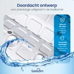 Merkloos Badmat Antislip - Douchemat - Antislipmat Bad - Antislipmat Douche - Schimmelbestendig - Met Zuignappen - Wasbaar - Wit 16 Merkloos Badmat Antislip - Douchemat - Antislipmat Bad - Antislipmat Douche - Schimmelbestendig - Met Zuignappen - Wasbaar - Wit -Badkamerartikelen Winkel 1200x1200 1751