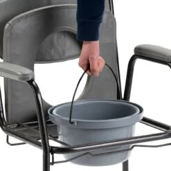 In Hoogte Verstelbare Toiletstoel / Postoel / WC Stoel Met Zachte Zitting. Tot 130 Kg Belastbaar. -Badkamerartikelen Winkel 1200x1200 1783