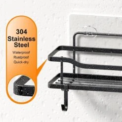 Merkloos RVS Doucherek - Badkamerrekken - Badkamerrek Zonder Boren - Shower Rack - Zelfklevend Doucherek - Doucherek Zonder Boren - Badkamer Accessoires - 2 Stuks -Badkamerartikelen Winkel 1200x1200 1818