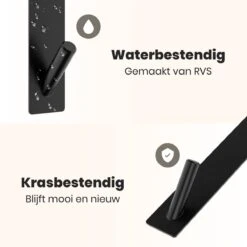 NovaQ Handoekhaakjes - Handoekhouder- Zwart - Douchewand Haak - Set Van 2 Stuks -Badkamerartikelen Winkel 1200x1200 187