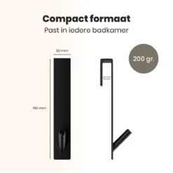 NovaQ Handoekhaakjes - Handoekhouder- Zwart - Douchewand Haak - Set Van 2 Stuks -Badkamerartikelen Winkel 1200x1200 189