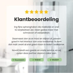 NovaQ Handoekhaakjes - Handoekhouder- Zwart - Douchewand Haak - Set Van 2 Stuks -Badkamerartikelen Winkel 1200x1200 190