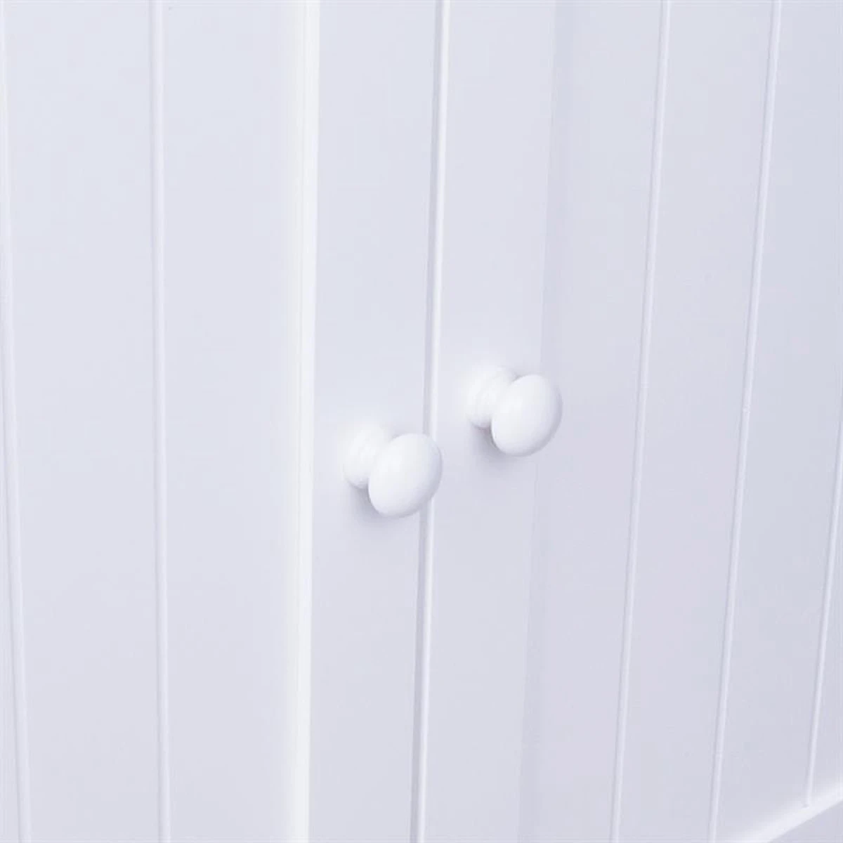 Wastafelkast - Badkamermeubel Met Uitsparing - 60 X 60 X 30 Cm - Wit - Badkamerkast 5 Wastafelkast - Badkamermeubel Met Uitsparing - 60 X 60 X 30 Cm - Wit - Badkamerkast - Afbeelding 5