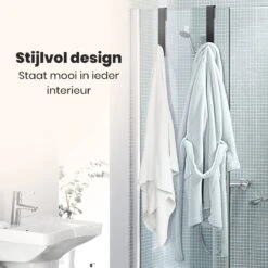 NovaQ Handoekhaakjes - Handoekhouder- Zwart - Douchewand Haak - Set Van 2 Stuks -Badkamerartikelen Winkel 1200x1200 191