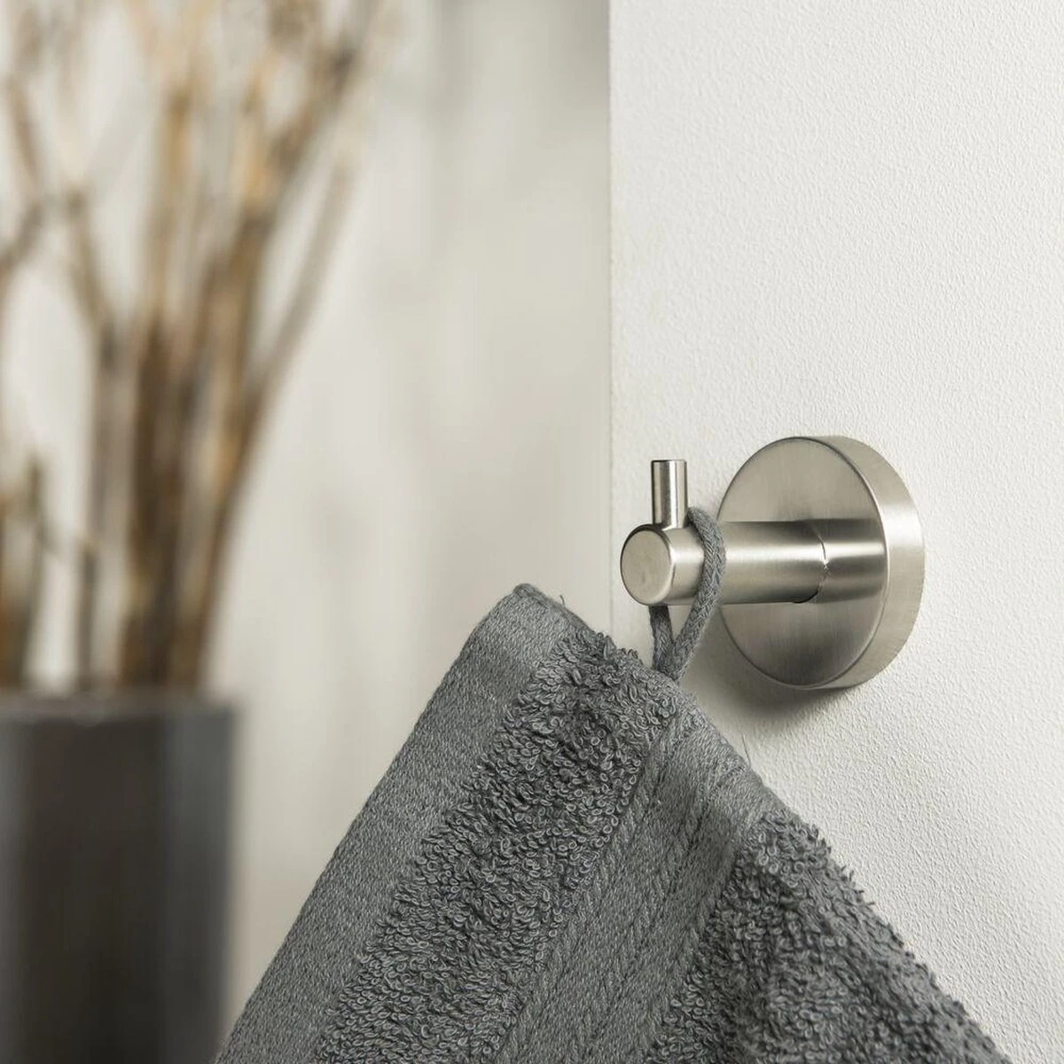 Tiger Boston - Handdoekhaak Groot - RVS Geborsteld 5 Tiger Boston - Handdoekhaak Groot - RVS Geborsteld - Afbeelding 5