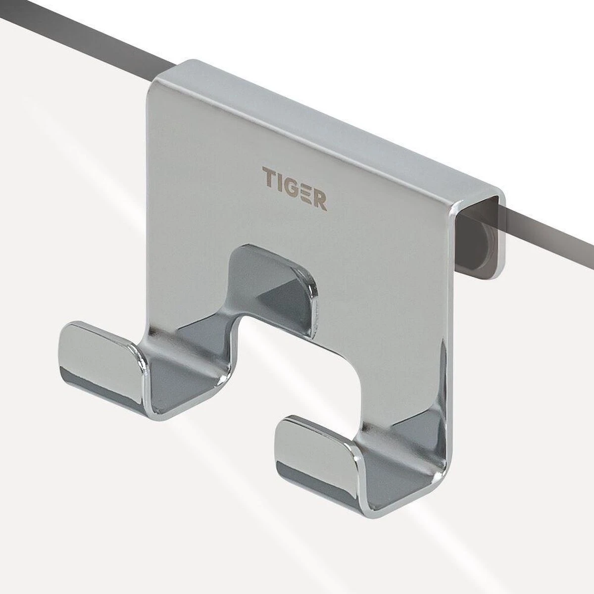 Tiger Caddy - Douchehaak - Glaspaneel Dikte 6-8 Mm - 3,5 X 7 X 5 Cm - Chroom 1 Tiger Caddy - Douchehaak - Glaspaneel Dikte 6-8 Mm - 3,5 X 7 X 5 Cm - Chroom