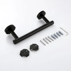 Design Handdoekhouder - Handdoekrek Voor Toilet En Badkamer - RVS Mat Zwart - 30 Cm -Badkamerartikelen Winkel 1200x1200 220