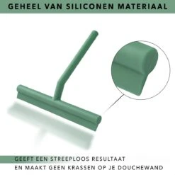 Douchewisser Groen Met Ophangsysteem- Badkamer Accessoires- Raamwisser- Trekker Douche- Silicone- 21cm X 16cm -Badkamerartikelen Winkel 1200x1200 247