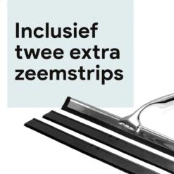 Douchewisser Met Ophanghaak En 2 Extra Strips - Raamwisser Voor Douche - Raamtrekker Chroom -Badkamerartikelen Winkel 1200x1200 267