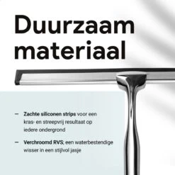 Douchewisser Met Ophanghaak En 2 Extra Strips - Raamwisser Voor Douche - Raamtrekker Chroom -Badkamerartikelen Winkel 1200x1200 268