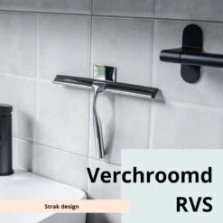 Douchewisser Met Ophanghaak En 2 Extra Strips - Raamwisser Voor Douche - Raamtrekker Chroom -Badkamerartikelen Winkel 1200x1200 269