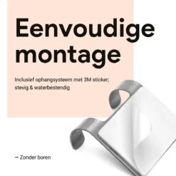 Douchewisser Met Ophanghaak En 2 Extra Strips - Raamwisser Voor Douche - Raamtrekker Chroom -Badkamerartikelen Winkel 1200x1200 272