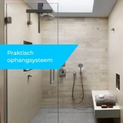 Minismus Douchewisser Zwart Met Ophanghaak - Raamwisser - Trekker Douche - Douchewissers - Raamtrekker - Douchetrekker -Badkamerartikelen Winkel 1200x1200 276