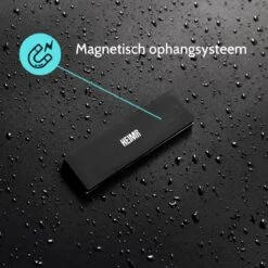 Douchewisser Zwart Met Magneetstrip - Badkamer Accessoires - Raamwisser - Trekker Douche - Silicone - 21cm X 20cm -Badkamerartikelen Winkel 1200x1200 292