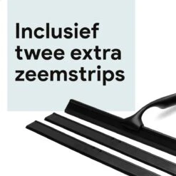 Douchewisser Met Ophanghaak En 2 Extra Strips - Raamwisser Voor Douche - Raamtrekker Zwart -Badkamerartikelen Winkel 1200x1200 301