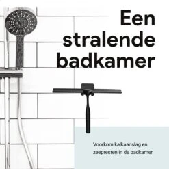 Douchewisser Met Ophanghaak En 2 Extra Strips - Raamwisser Voor Douche - Raamtrekker Zwart -Badkamerartikelen Winkel 1200x1200 307