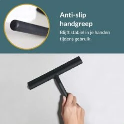 Seaside Originals Luxe Douchewisser Zwart Met Ophangsysteem En Opbergzakje - Raamwisser - Douchetrekker - Raamtrekker - Antislip - Badkamer Accessoires -Badkamerartikelen Winkel 1200x1200 314