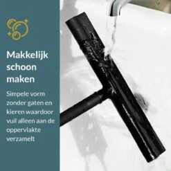 Seaside Originals Luxe Douchewisser Zwart Met Ophangsysteem En Opbergzakje - Raamwisser - Douchetrekker - Raamtrekker - Antislip - Badkamer Accessoires -Badkamerartikelen Winkel 1200x1200 315