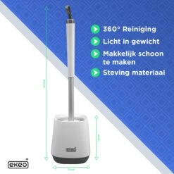 Toiletborstel Siliconen Met Houder - Sneldrogend, Hygiënisch & Antibacteriële Werking - WC Borstel - Toilet Borstel Houder (EXTRA SILICONE BORSTEL GRATIS) -Badkamerartikelen Winkel 1200x1200 325