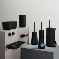 Tiger Tess - Toiletborstelhouder Met Opbergfunctie Vrijstaand En Swoop® Borstel Flexibel - Zwart / Antraciet -Badkamerartikelen Winkel 1200x1200 351