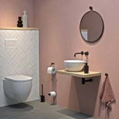 Tiger Porto - Toiletborstel Met Houder - Vrijstaand - Zwart -Badkamerartikelen Winkel 1200x1200 371