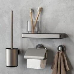 Tiger Cooper - Toiletborstel Met Houder - RVS Geborsteld / Zwart -Badkamerartikelen Winkel 1200x1200 402