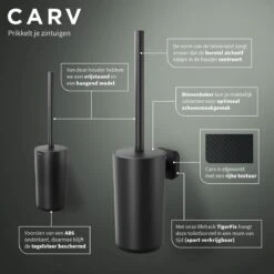 Tiger Carv - Toiletborstel Met Houder - Zwart -Badkamerartikelen Winkel 1200x1200 412