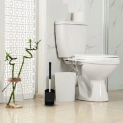 WITTS WC Borstel Met Houder - Staand Of Hangend – Mat Zwart - Incl. Absorberende Pad -Badkamerartikelen Winkel 1200x1200 427