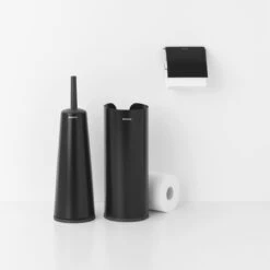 Brabantia ReNew Toiletaccessoires - 3-delig - Matt Black -Badkamerartikelen Winkel 1200x1200 431