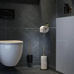 Tiger Tune - Toiletaccessoireset - Toiletborstel Met Houder - Toiletrolhouder Zonder Klep - Handdoekhaak – Messing Geborsteld / Zwart 19 Tiger Tune - Toiletaccessoireset - Toiletborstel Met Houder - Toiletrolhouder Zonder Klep - Handdoekhaak – Messing Geborsteld / Zwart -Badkamerartikelen Winkel 1200x1200 435