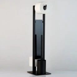 WENKO Toiletbutler Rivalta Zwart - Toiletborstel Met Houder, Toiletrolhouder En Reserverolhouder 31 WENKO Toiletbutler Rivalta Zwart - Toiletborstel Met Houder, Toiletrolhouder En Reserverolhouder -Badkamerartikelen Winkel 1200x1200 448