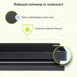 Doucherek Zwart 30 CM - Badkamer Rekje Douche - Zonder Boren - Douchemandje -Badkamerartikelen Winkel 1200x1200 553