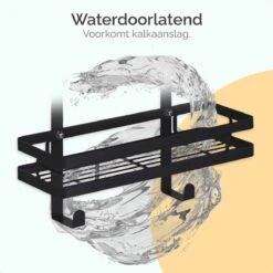 Goliving Doucherek - Doucherek Zonder Boren - Hangend Doucherek - RVS - Twee Laags - Zwart -Badkamerartikelen Winkel 1200x1200 577