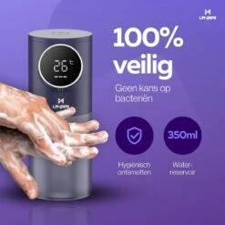 Lavrai - Automatische Zeepdispenser - Zeeppompje - Met LCD Scherm - Opldaadbaar - En Infrarood Sensor -Badkamerartikelen Winkel 1200x1200 61