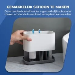 Roegaarden Tandenborstelhouder – Badkamer Organizer – 6 Sorteervakken - Met Lekbak -Wit 8 Roegaarden Tandenborstelhouder – Badkamer Organizer – 6 Sorteervakken - Met Lekbak -Wit -Badkamerartikelen Winkel 1200x1200 627